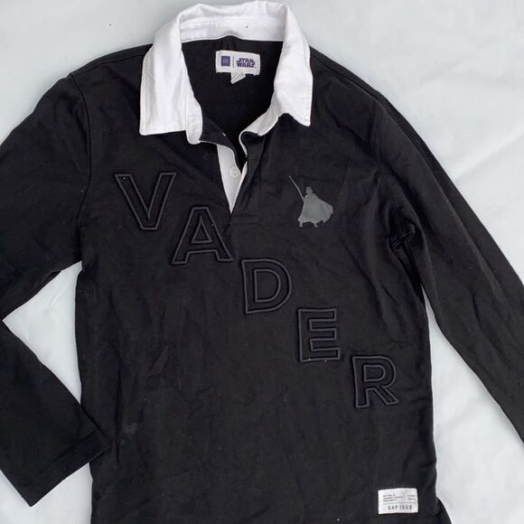 GAP black Dark Vader long sleeve shirt youth Med - Picture 2 of 5